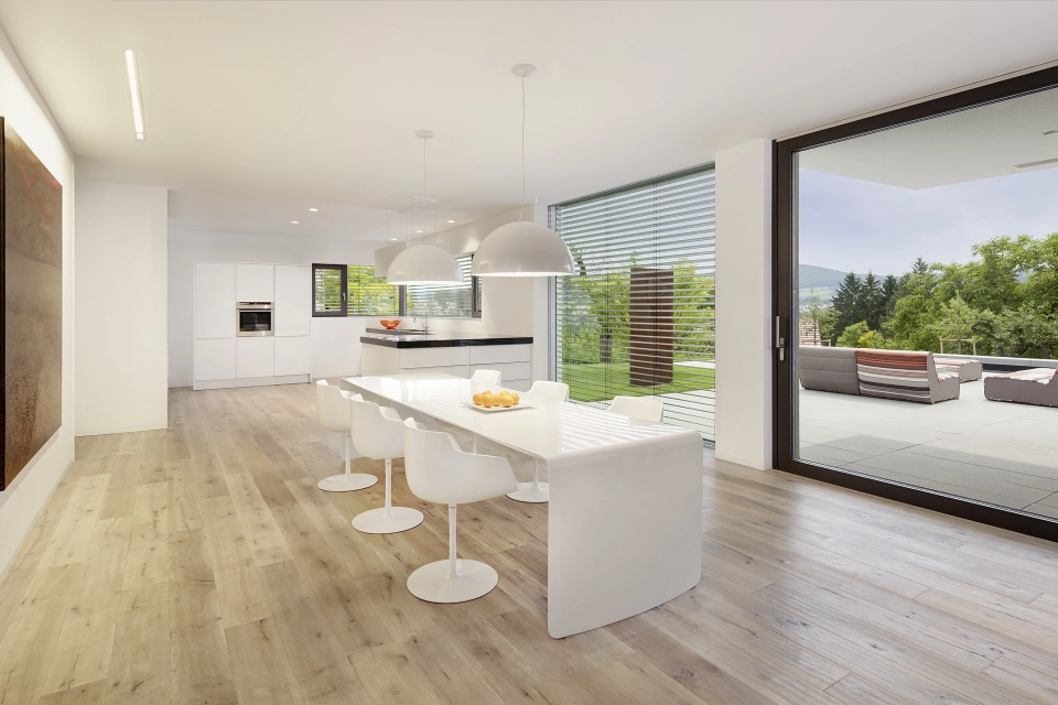 modernes haus fenster terrasse innenraum