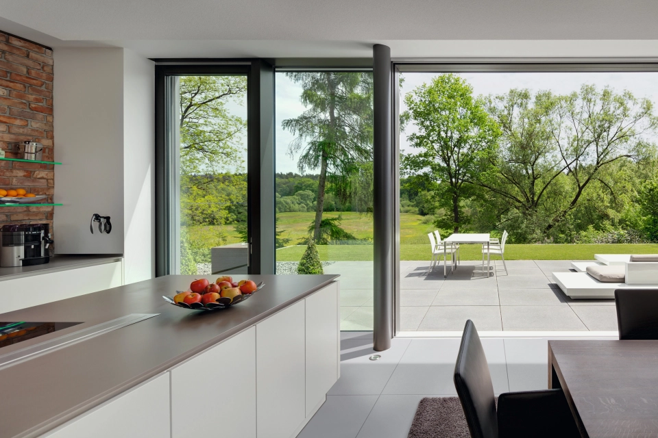 terrace modern lawn glass front