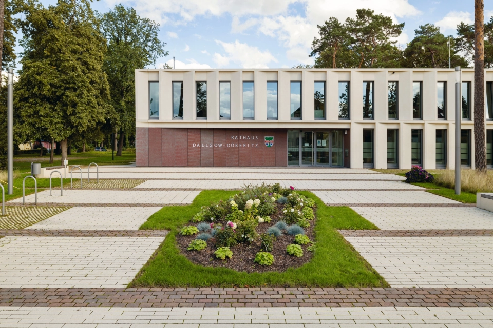 town hall square planted