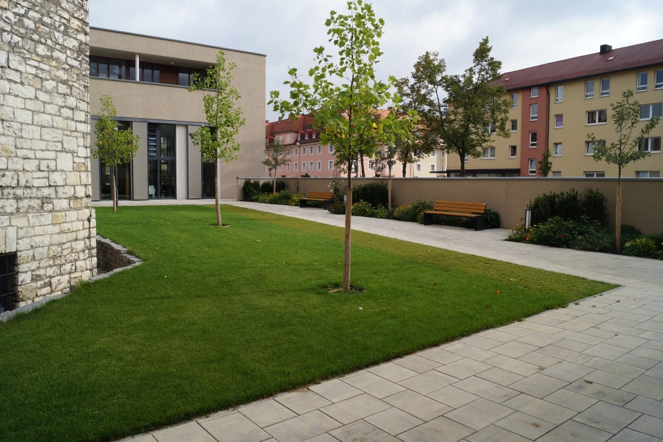 parsonage forecourt planted