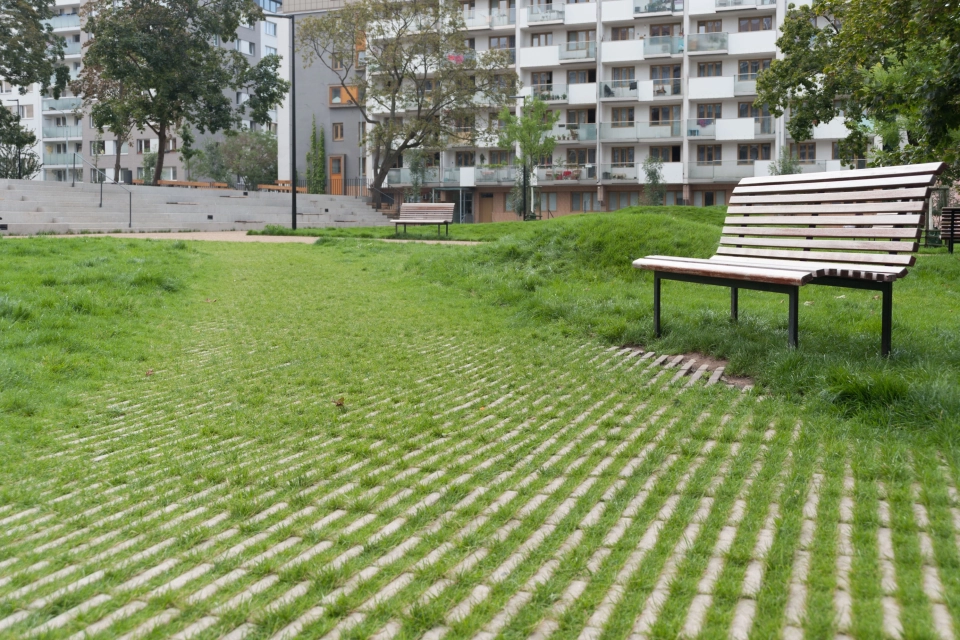 square office building park